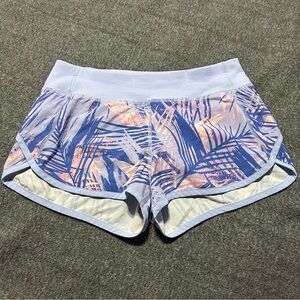 Ivivva By Lululemon Speedy Shorts 2” Size 12 Palms Multicolor Lavender Lined